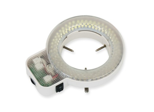 Светодиодное кольцо с регулируемой яркостью для микроскопов, 144 светодиода.