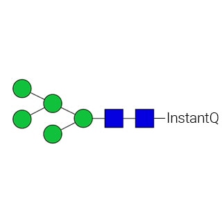 N-гликан AdvanceBio InstantQ Man5/M5 (олигоманноза 5) (ранее ProZyme). N-гликан, помеченный InstantQ, для использования в качестве качественного стандарта с системой анализа гликанов Gly-Q.