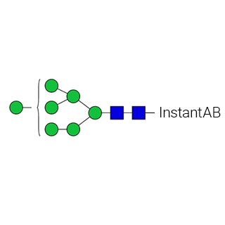 GKIB-105 — стандарт AdvanceBio InstantAB Man7/M7 N-гликанов (ранее ProZyme). N-гликан (олигоманноза 7), меченный InstantAB, для использования в качестве качественного стандарта в таких приложениях, как жидкостная хроматография (ЖХ).