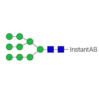 GKIB-107- AdvanceBio InstantAB Стандарт N-гликанов Man9/M9 (ранее ProZyme). N-гликан (олигоманноза 9), меченный InstantAB, для использования в качестве качественного стандарта в таких приложениях, как жидкостная хроматография (ЖХ).