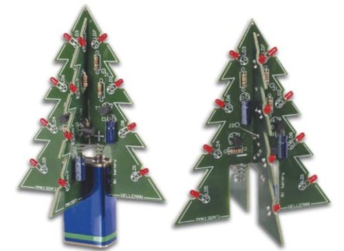 3D ёлка (цветные светодиоды)