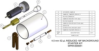 MPRA000061- Starter Kit, 4.0 mm, 52 µL, reduced 19F, Includes packing toolkit, 5 rotor assemblies and 6 sets of spare spacers and caps. Reduced 19F background rotors use vespel spacer / cap instead of PTFE