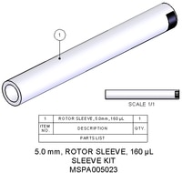 MSPA005023 — Втулка ротора, 5,0 мм, 160 мкл/105 мкл