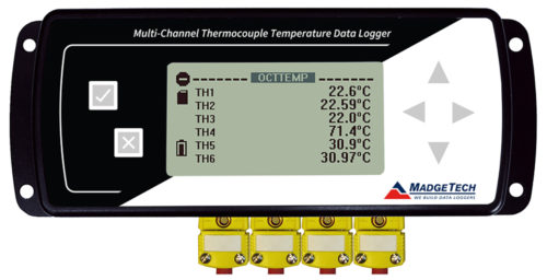 Регистратор данных термопар Madgetech OctTemp и OctTemp2000