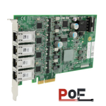 CRNS804 — Neousys — 4-портовый адаптер GigE PoE, PCIe