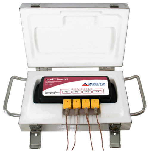 Регистратор данных температуры MadgeTech QuadThermoVault