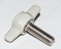 R002800099 — Ручка зажима головки насоса, серая, шпилька 14–28 X 34, нержавеющая сталь, используется с системами жидкостной хроматографии, модуль подачи растворителя G9300A 218.