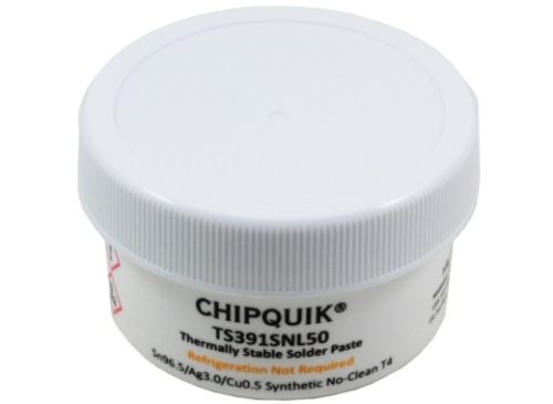 Chipquik TS391SNL50 Не требующая очистки паяльная паста, не содержащая свинца