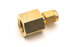 0100-0118- Adapter fitting, 1/4 in female NPT to 1/8 in, brass