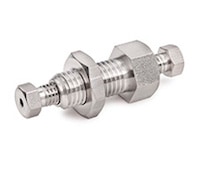 0100-1515- ZDV Union, bulkhead 1/16-1/16 inch, stainless steel, for interfacing 530 µm columns with 1/16 in transfer line