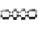 0100-0133- Union, bulkhead, 1/8 in, stainless steel