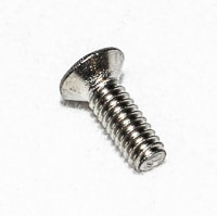 0515-1602- Machine screw, flat head, M2 x 0.4, 6 mm long, 90°