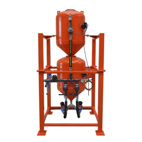 Автоматизированный пескоструйный аппарат для обработки поверхности под давлением, без струи