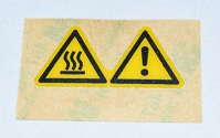 11249- ЭТИКЕТКА, ГОРЯЧАЯ ПОВЕРХНОСТЬ./ ВНИМАНИЕ.