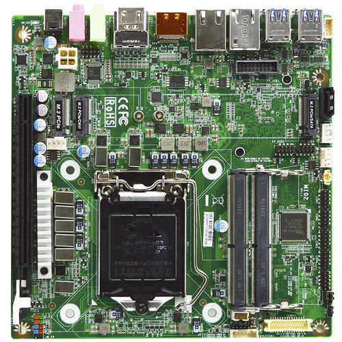 Материнская плата Mini-ITX серии MI02Intel® Celeron®Intel® Core i3Intel® Core i5