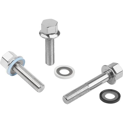 Крепежный винт серии K1595с шестигранной головкой, шестигранной головкой, нержавеющая сталь