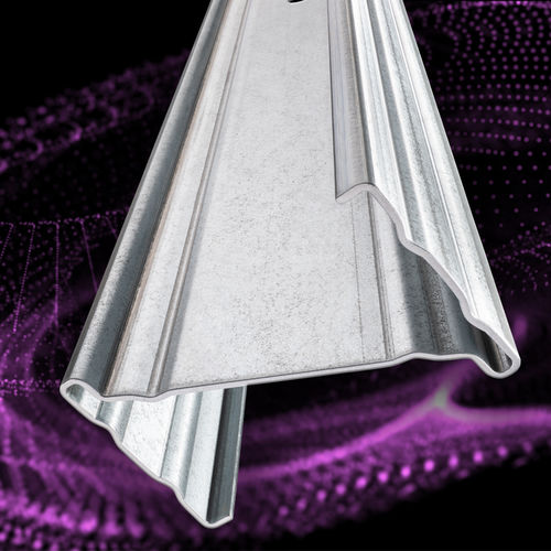 Монтаж профиля фотоэлектрической панели металлплоскийпрямоугольный