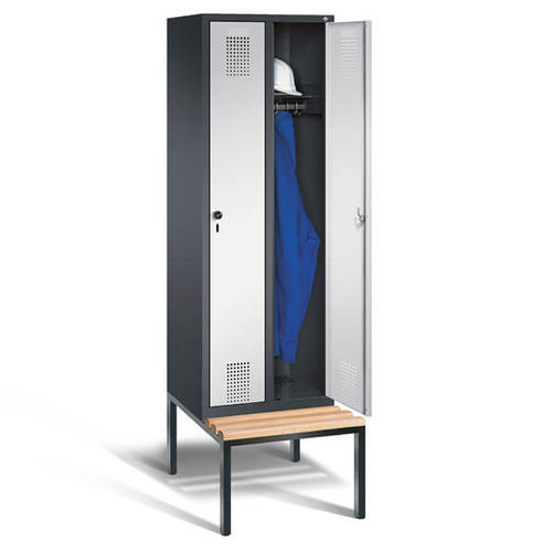 Промышленный шкафчик Classic S 2000вентилируемыйдля рабочей одеждыиз нержавеющей стали