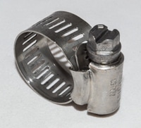 1400-3241- Foreline hose clamp assembly. Includes .437-1-inch diameter, .56-inch width, stainless steel hose and internal spring, for gas chromatography/mass spectrometry foreline pumps, used with series 5973, 5975, 5977 and 7000, systems 5973N, 5975B, 5975C, 5975C-TAD, 5975E, 5977A, 5977E, G7000C and 7002