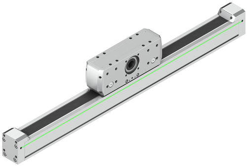 Линейная ось с серводвигателем, зубчатый ремень серии HC-B, алюминий
