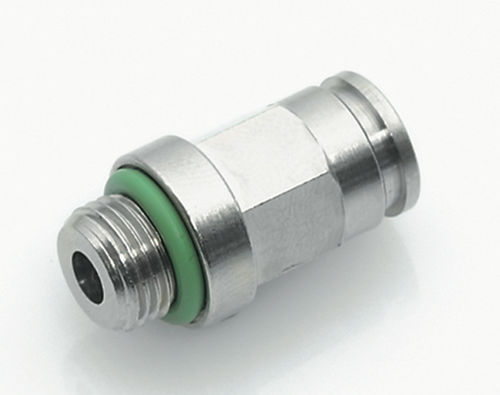 Переходник для трубы EF01папа, нержавеющая сталь, никелированная латунь