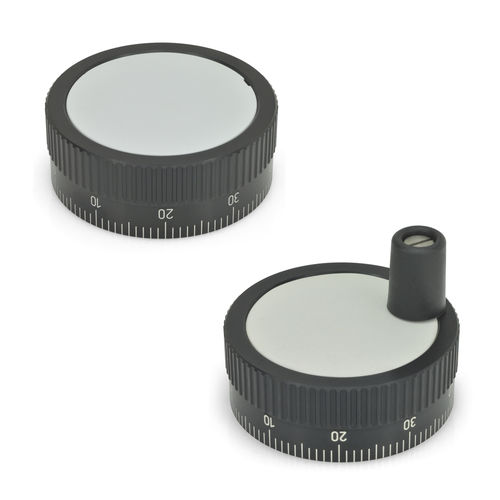 Маховик управления GN 736.1из цельного алюминия, градуированный