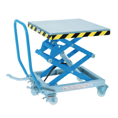 Двухножничный подъемный стол серии HF 2 Kручной мобильныйдля тяжелых грузов