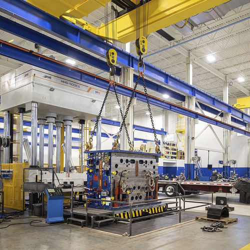 Олеодинамический пресс HMG-500ESиспытание, штамповка