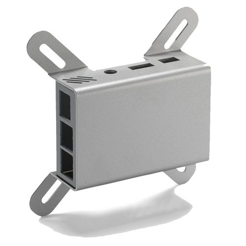 Коробка Raspberry Pi серии RPI-F Крепление VESAпрямоугольныйпосеребренный