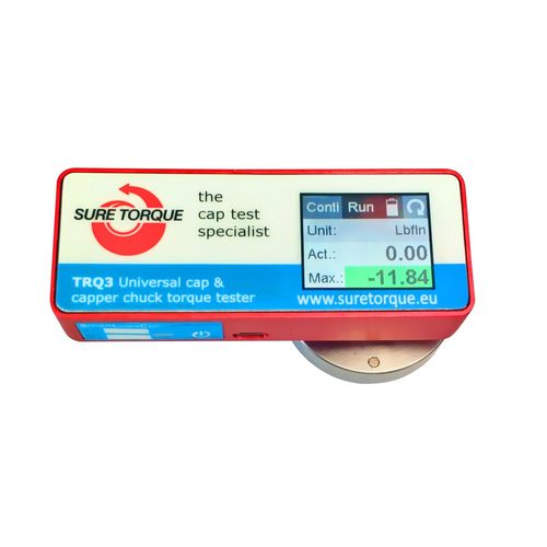 Portable torque tester TRQ3for bottle capscalibrationfor loosening torque