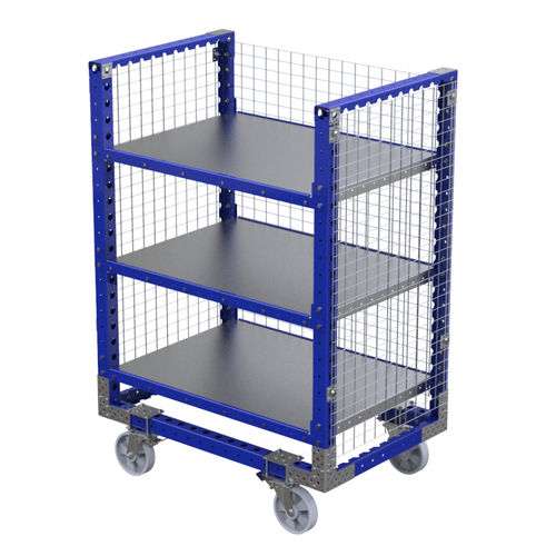 Погрузочно-разгрузочная тележка Q-100-0316металлическая проволока3-уровневыйконтейнер