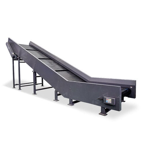 Chain conveyor GLC serieswith adjustable slopeelectric drivefor the recycling industry