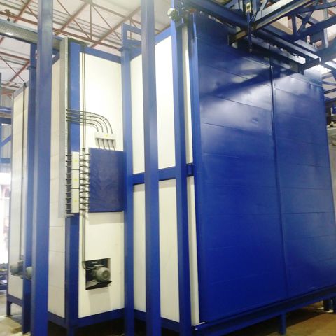 Drying furnace VMBFOcuringpowder coatingchamber