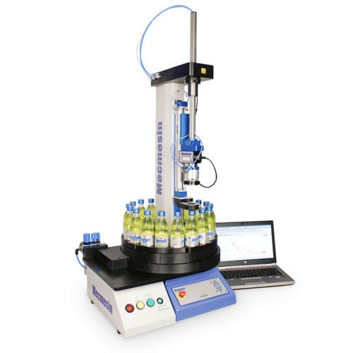 Bench-top torque meter ABC-tfor screw capsautomated