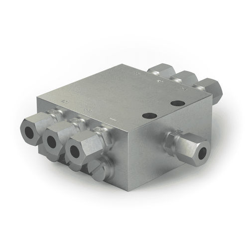 Дозатор консистентной смазки VPBкомпактдля прогрессивных систем смазкинержавеющая сталь