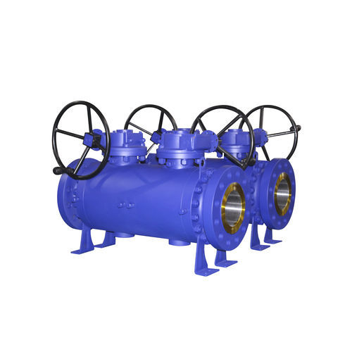 Двойной запорно-спускной клапан BV-DBB-Gballс маховиком, с пневматическим управлением