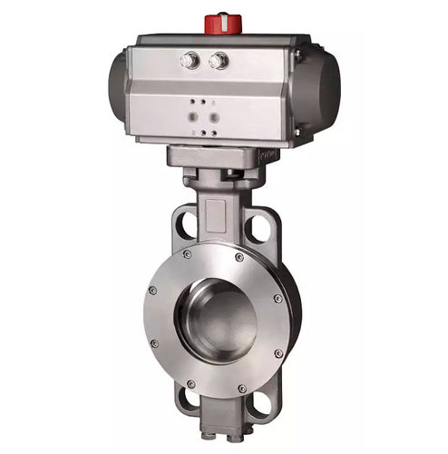 Клапан двухэксцентриковый BTV-DEдроссельный с пневматическим управлением