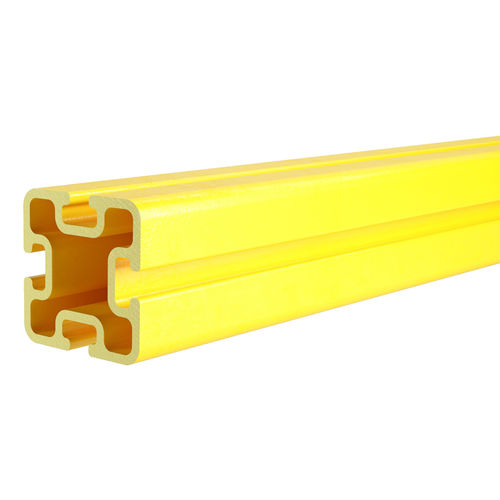 Полиэфирный профиль, армированный стекловолокном PTRX, с пазами, прямоугольный, промышленный