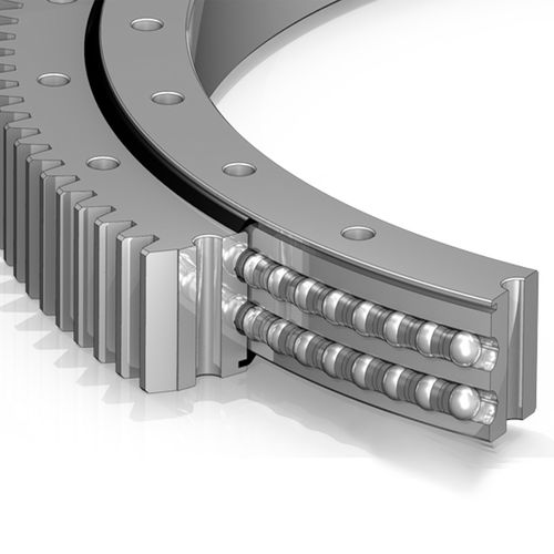 Комбинированный шарико-роликовый опорно-поворотный подшипник серии 02с наружными зубьямис внутренними зубьямибез зубьев