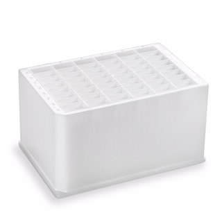201236-100- Storage/reaction microplate, 48-well, polypropylene, 7.5 mL/rectangle well, pyramid bottoms, 68 mm height, 15/pk. Suggested seal/lid 201156-100