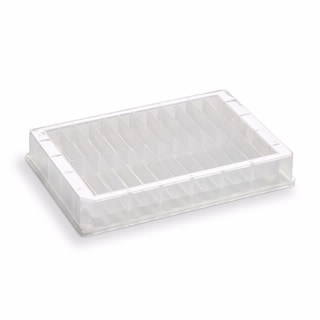 204371-100- Reservoir, 16 row, polypropylene, 4.9 mL/row, 78 mL max, pyramid base geometries, 19 mm height, irradiated, 25/pk