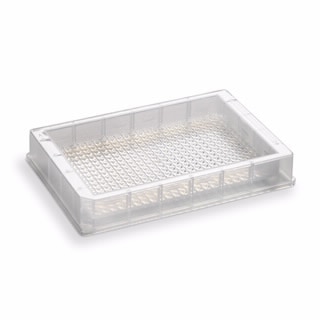 Part Number:204612-100- Reservoir, single cavity polypropylene, 92mL, 384 pyramid base geometry, 19mm height, irradiated, 25/pk