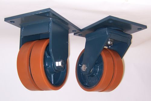 Wheel with solid tire ZETA + G80 seriescast ironsmoothball