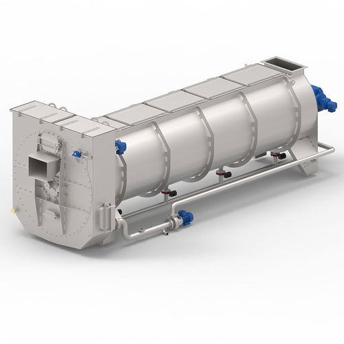 Конвейер охлаждающий шнековыйгоризонтальный с электроприводом