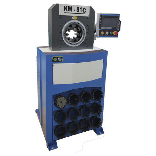 Гидравлический станок для обжима шлангов КМ-81Сдля коленчатых фитинговавтоматическийгидравлический