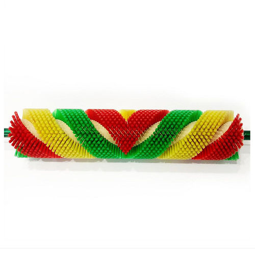 Цилиндрическая щетка из полипропилена для фруктов и овощейс стержнем