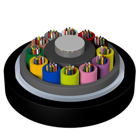 Оптический кабель для передачи данных GYFTY73аудио/видеобронированный многожильный