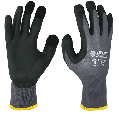 Перчатки защитные рабочие GPRG74для автомобильной промышленностимаслостойкая сетка