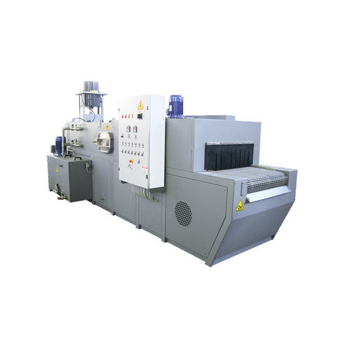 Щеточная моечная машина для обезжиривания деталей конвейерных лент