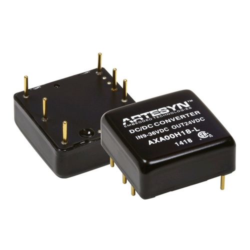 Инкапсулированный преобразователь постоянного тока серии AXAметаллический корпусдиапазон входного напряжения 4:1промышленный